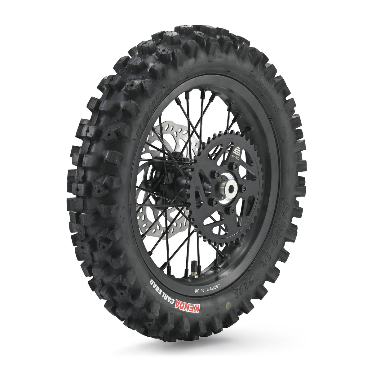 MINI Rear Wheel Assembly (REAR TIRE +TUBE+rim stripe+REAR  Wheel Assembly+REAR brake disc+Rear wheel axel bush*2(with bolts))