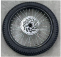 SHE7005 - Front Wheel Assembly (FRONT TIRE  +TUBE+rim stripe+Front  Wheel Assembly+front brake disc+Front Wheel Hub Cone Spacer (with  bolts)) - Eride Pro New Zealand